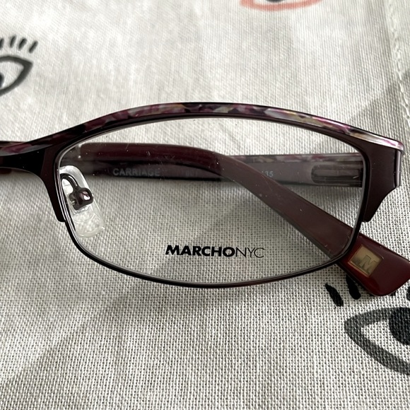 Marchon NYC carriage 601. 51 16 135. Women’s eyeglass frame, new metal glasses. - Picture 4 of 8